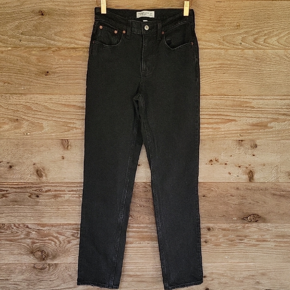 Abercrombie & Fitch Dark Gray '90s Straight Jeans